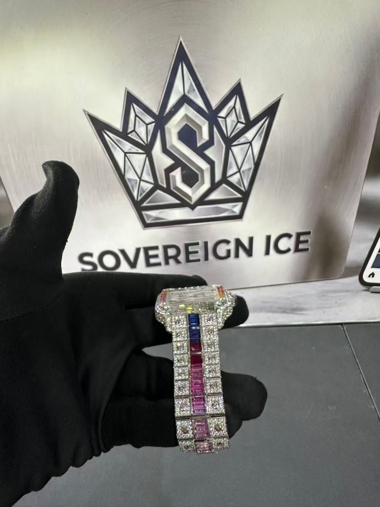 VVS Moissanite baguettes Cartier Santos WSSA0001 white D1015018583 — view 3
